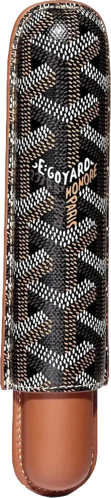 Goyard Churchill Single Cigar Case Black/Tan